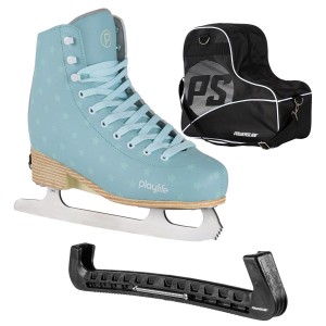 Patines De Hielo Powerslide Blue Sky adj. Ice Bag & Blade Cover bundle Unisex Azules | 26587-PACJ