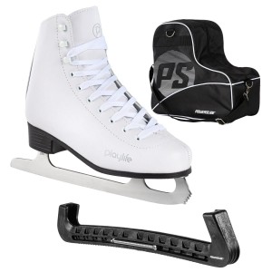 Patines De Hielo Powerslide PL Classic Ice Bag & Blade Cover bundle Unisex Blancos | 60259-YCEO