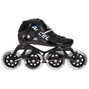 Patines En Línea Powerslide Accel Race Kids Niños Negros | 15289-OBSX