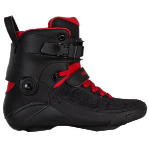 Patines En Línea Powerslide Black Fire Boot Hombre Negros Rojos | 70148-NXOB