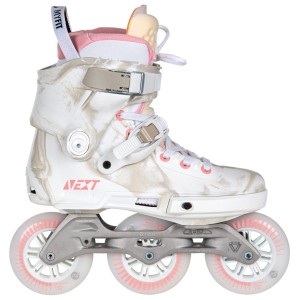 Patines En Línea Powerslide Next Marble 100 Hombre Blancos Rosas | 25038-UROS