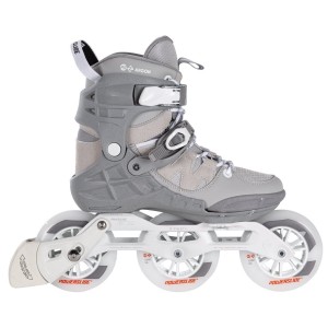Patines En Línea Powerslide Phuzion Argon Cement 110 Hombre Grises Blancos | 18930-RGLP