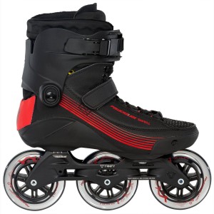 Patines En Línea Powerslide Swell 100 - 3D Adapt Hombre Negros Rojos | 57386-KTQH