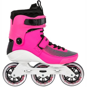 Patines En Línea Powerslide Swell Electric 100 - 3D Adapt Mujer Rosas | 17296-HMTY