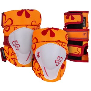 Proteccion Powerslide 3 Pack Niños Naranjas Blancos | 04971-UEPC