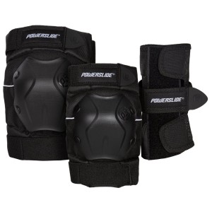 Proteccion Powerslide Standard Set Hombre Negros | 24986-ANBV